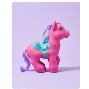 Hasbro My Little Pony G3 Y2K Pink Pony Figure Blue Saddle Heart Cutie Mark